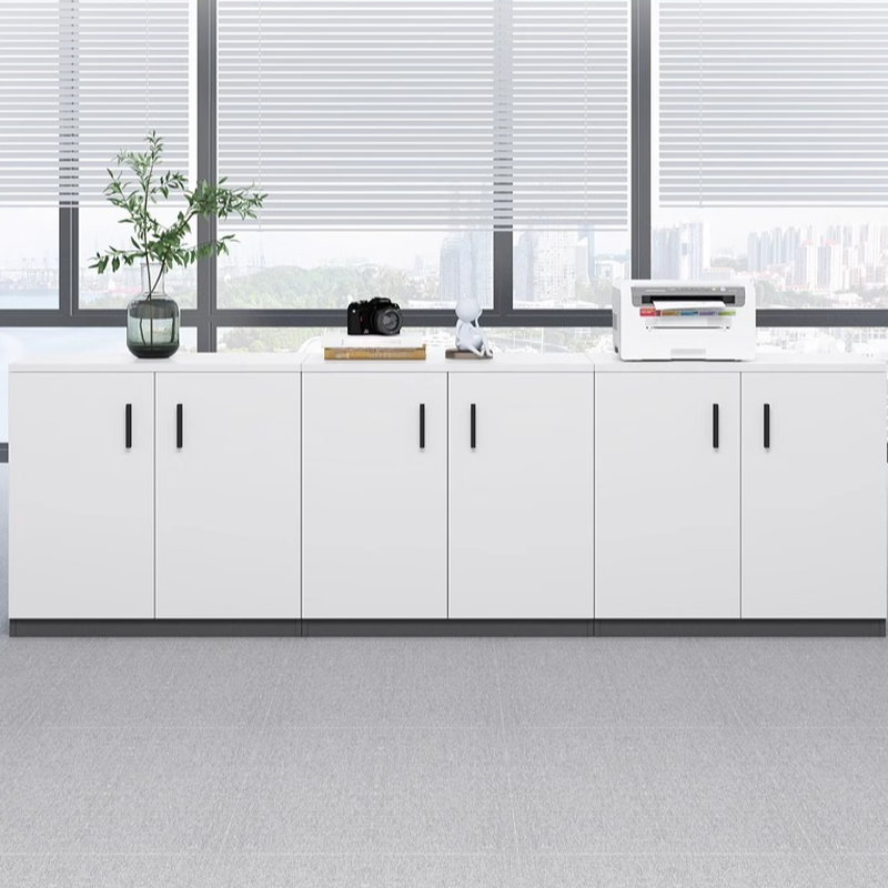 Contemporary Manufactured Wood Storage Cabinet, Scratch Resistant with Shelves and Closet, Available in 6 Doors/4 Doors/3 Doors, 3-Wide/2-Wide/1-Wide