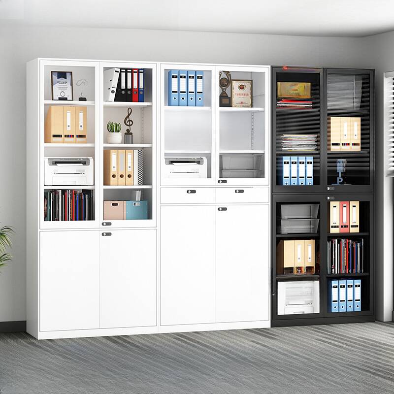 Steel Tough Office Console Cabinet with Stockroom Storage, Adjustable Shelving, Locking Door, and 1-Wide Compartment