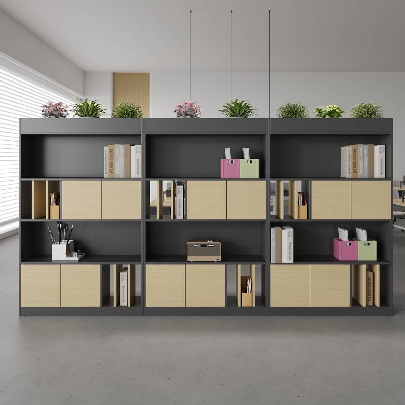 Composite Wood Base Cabinet with Rainproof Stockroom, Shelf Unit, Closet, Hinges, and 3-Wide Compartments
