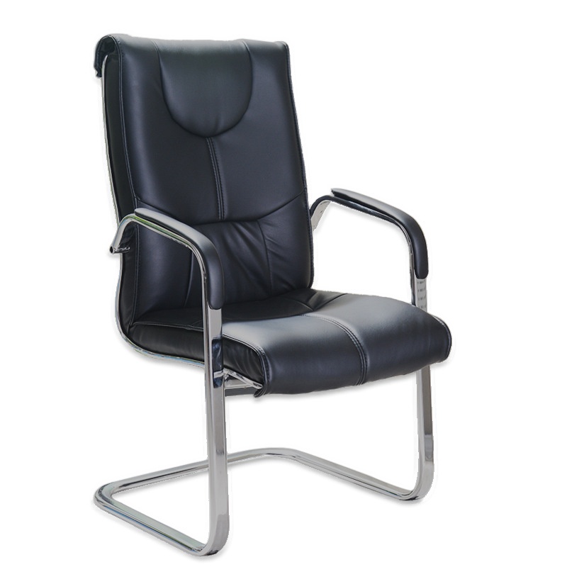 Modern Simple Style Office Desk Chairs in Carmine/Butter Colour/Sepia with Armrest, Metal Frame, Waterfall Seat, and Ergonomic Design