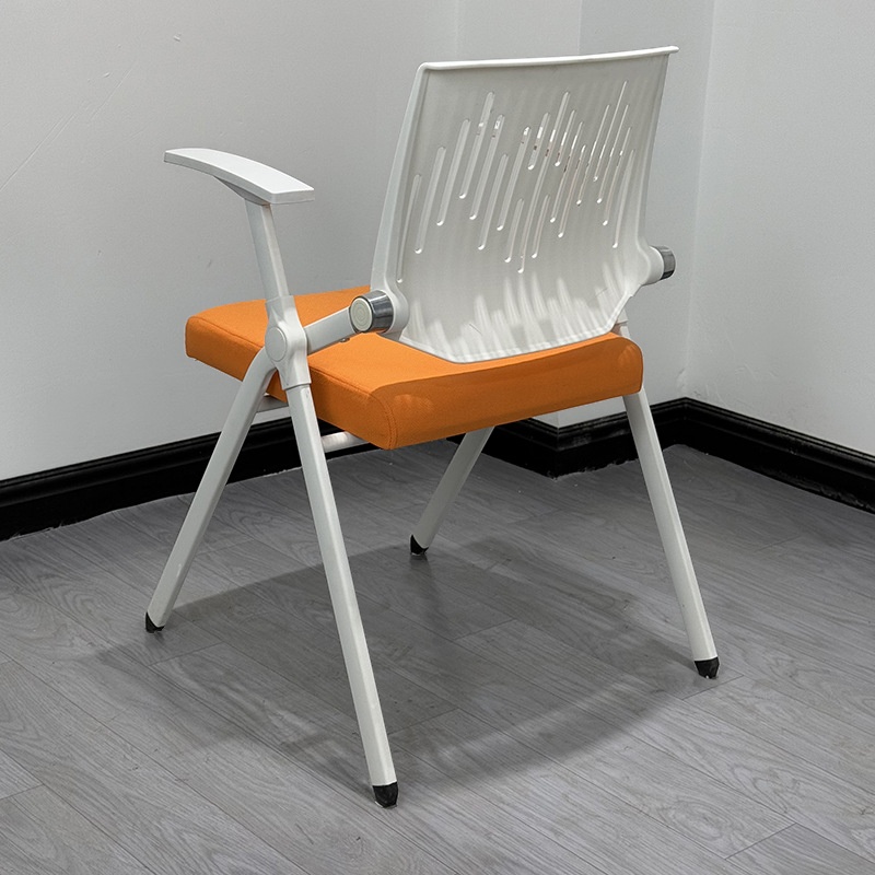 Simple Ergonomic Upholstered Office Chairs in Light Blue/Light Green/Citrus Colour with Armrest