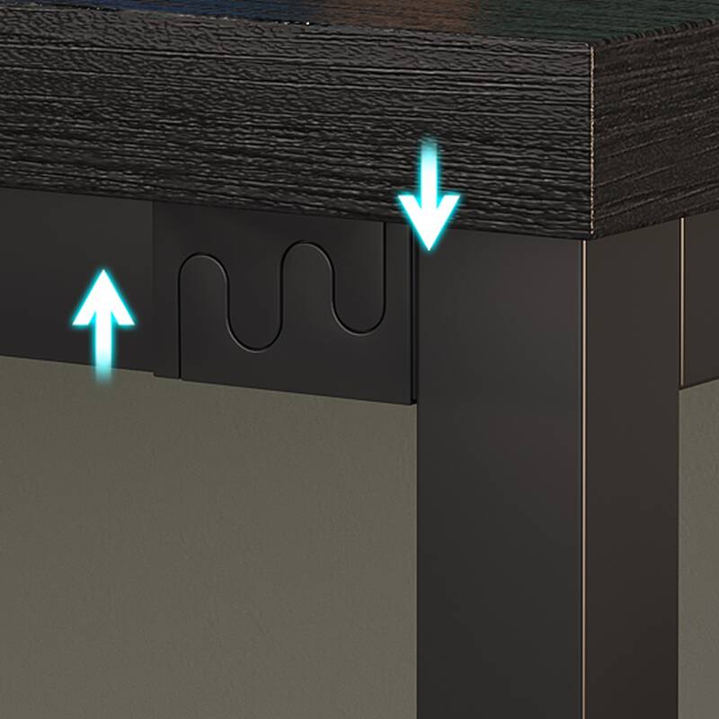 Contemporary Rectangular Laminate Writing Table with Auburn Colour