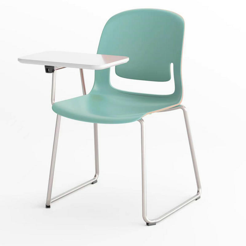 Minimalist Ergonomic Office Furniture with Grey/Green Polymer Seating