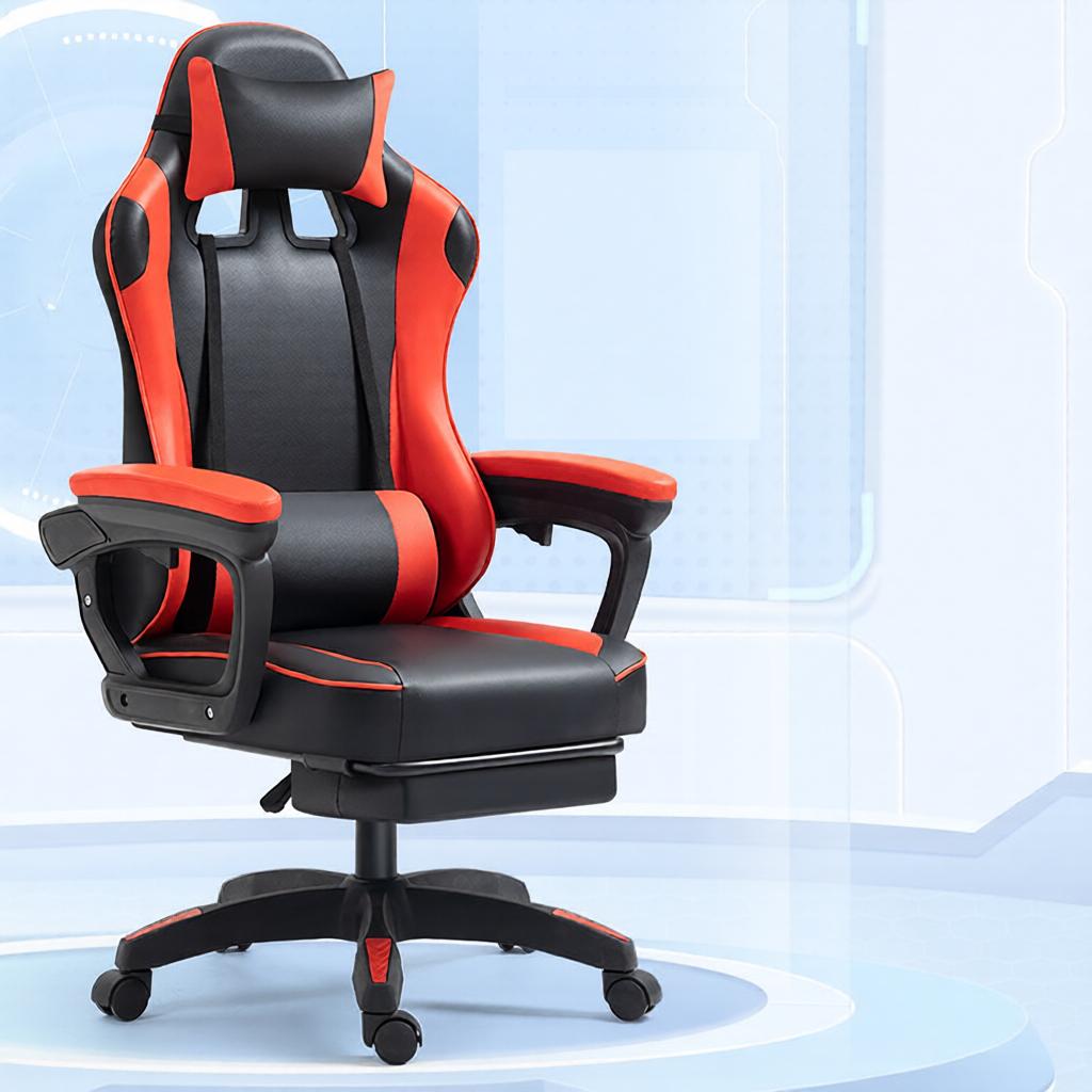 Ink/Lemon Colour/Light Blue Studio Chairs with Caster Wheels, Nylon Frame, Foot Platform, Pillow, Adjustable Back Angle, and Headrest