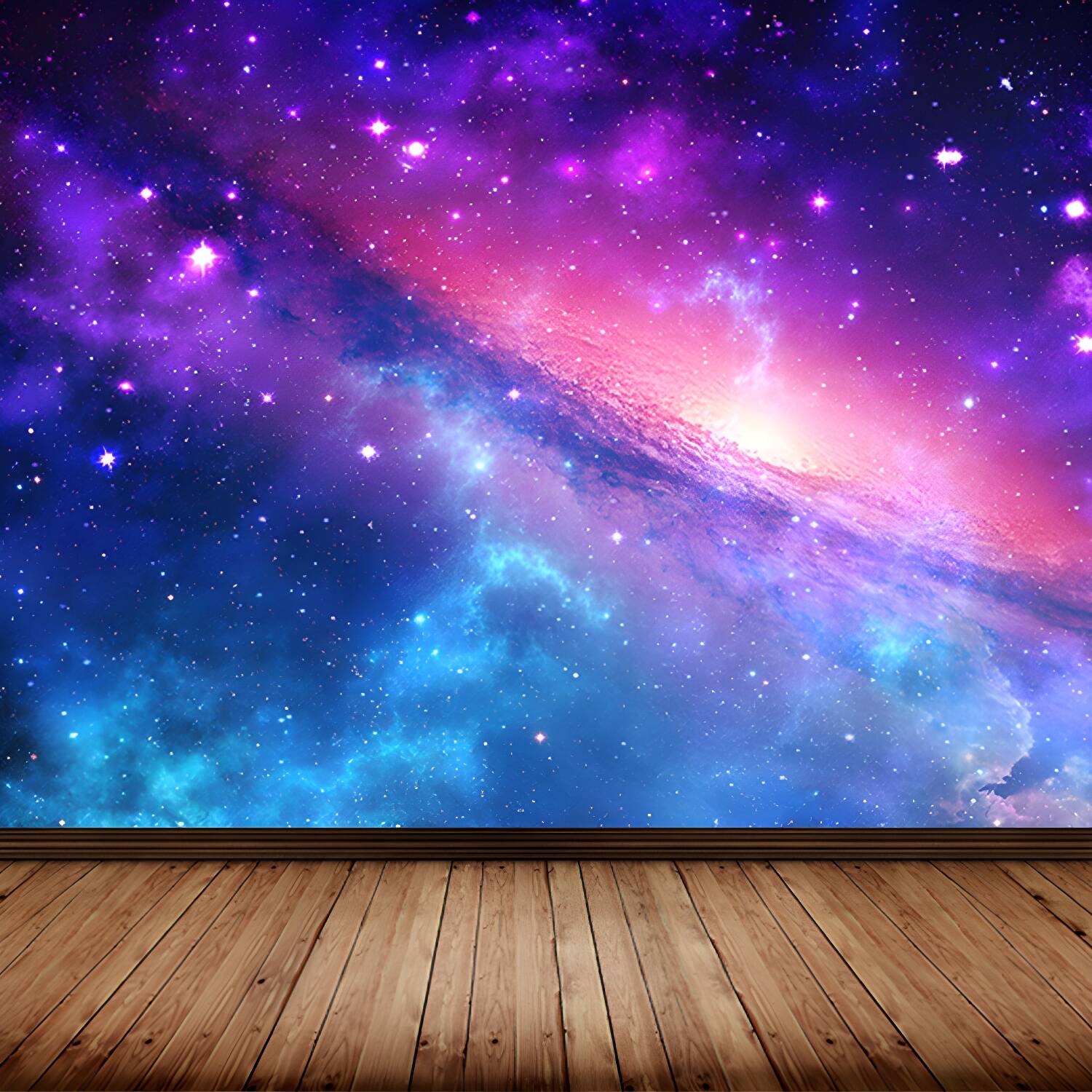 Waterproof Black Hole Wall Mural Modern Non-Woven Wall Art, Custom Size Available