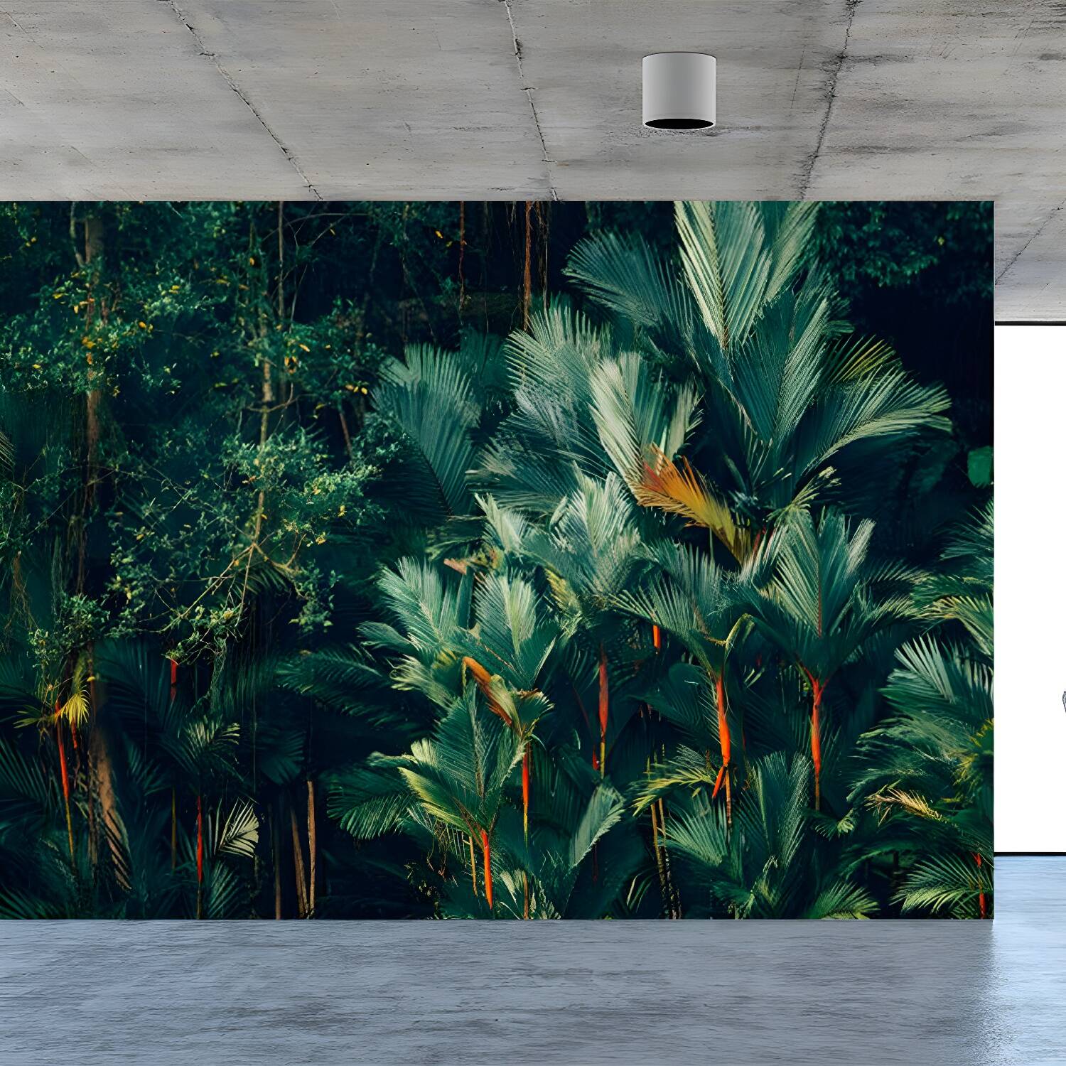 Foliage Mural Decal Tropical Ornamental Girls Bedroom Wall Covering, Personalize