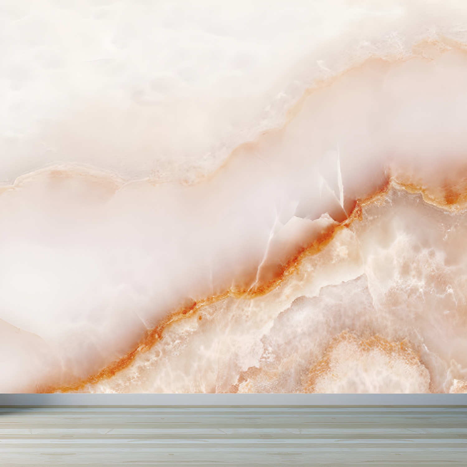 Light Colour Marble Look Mural Wallpaper Texture Contemporary Stain Resistant Wall Art