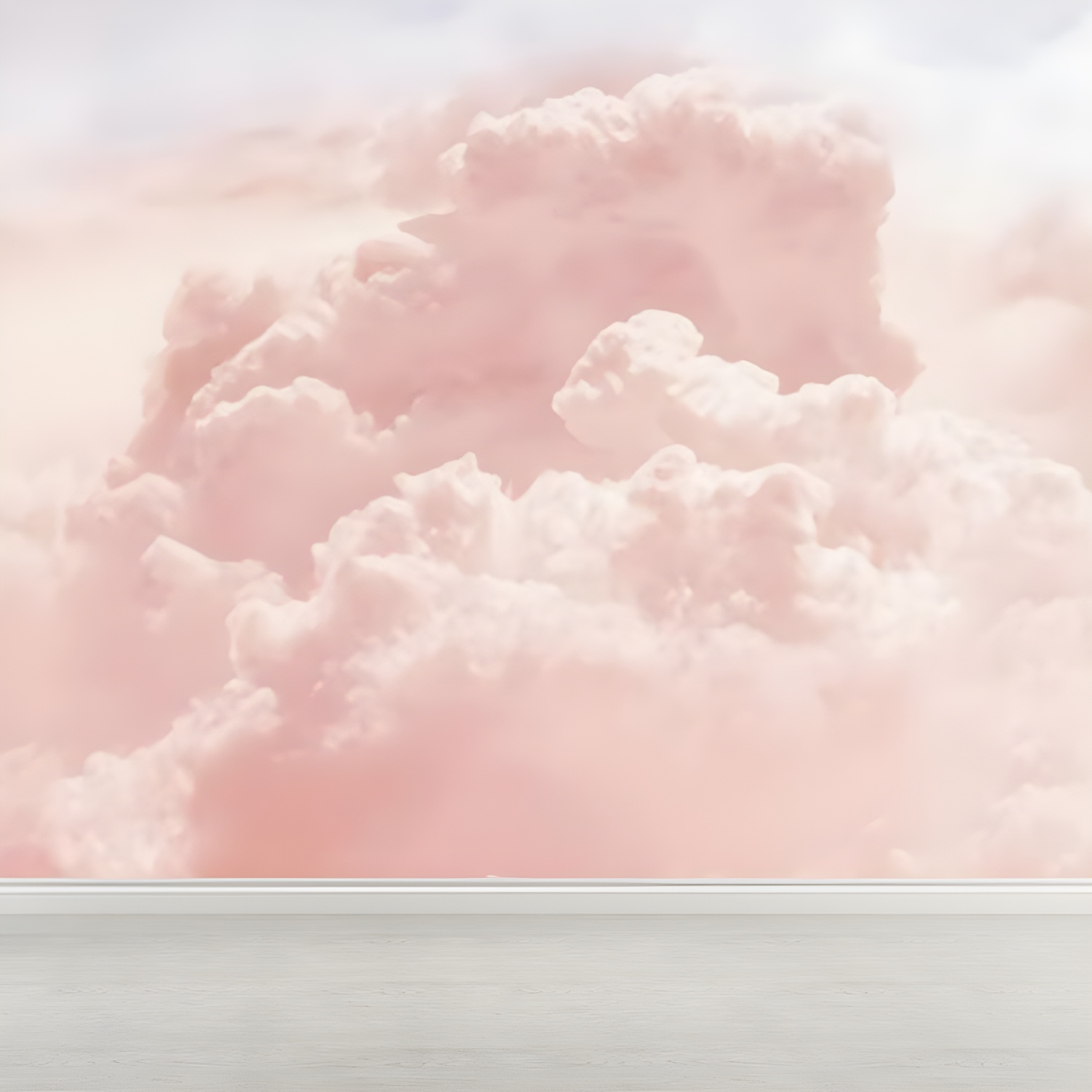 Large Sky Scenery Wall Mural Contemporary Natural Landscape Wall Decor in Pastel Colour