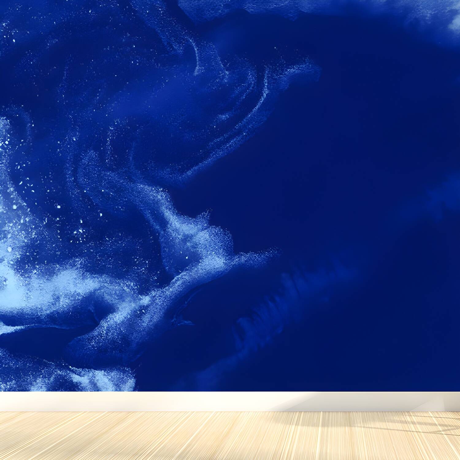Flying-Cloud Mural Wallpaper for Living Room Sky Scene Wall Covering, Custom Printed
