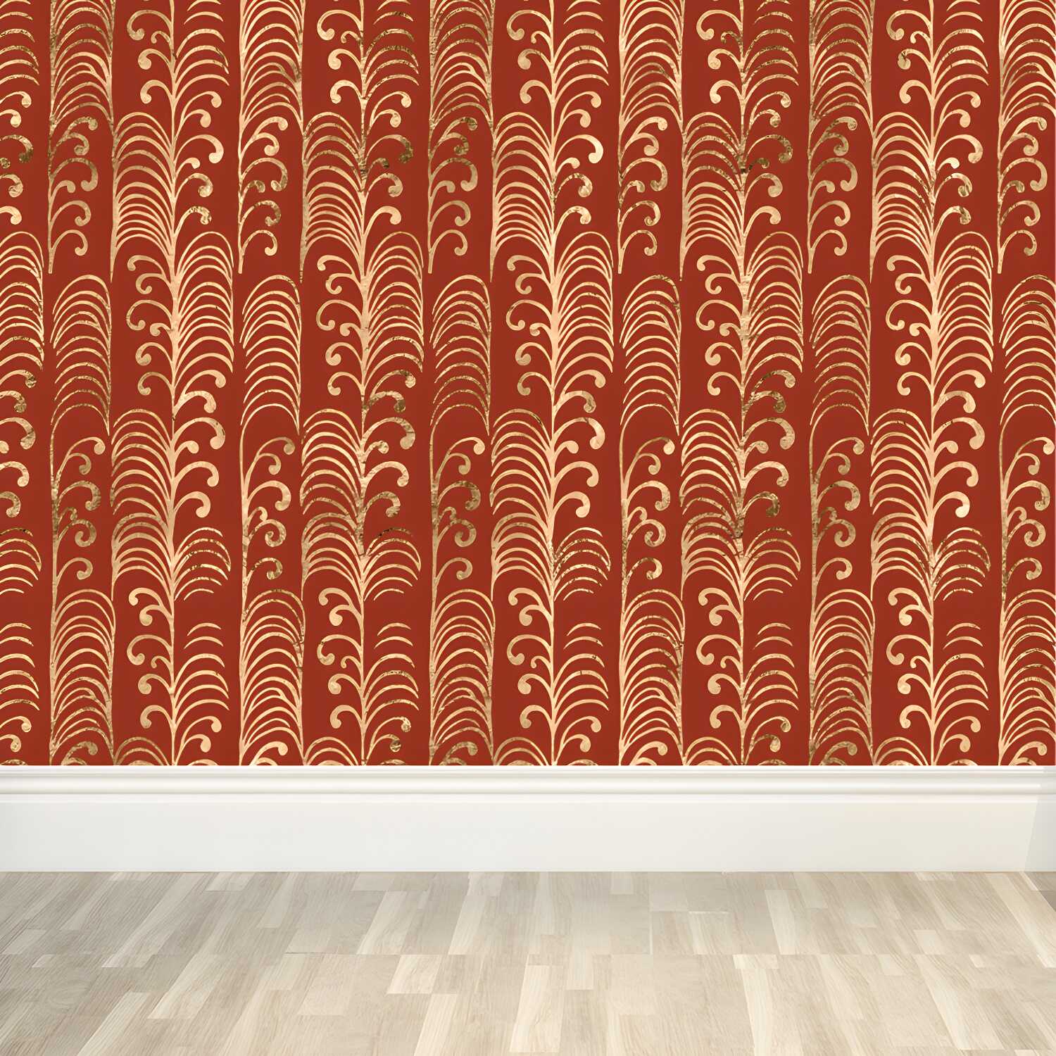 Soft Colour Moire Pattern Mural Wallpaper Stain-Proofing Modern Bathroom Wall Covering