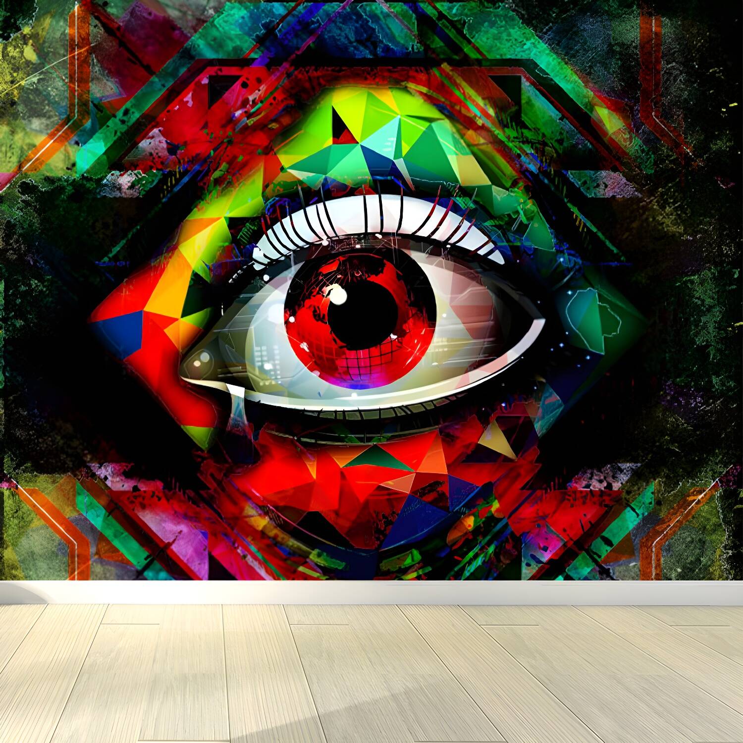 Cool Graffiti Mural Wallpaper for Boys Bedroom Entertainment Wall Decor, Made to Measure