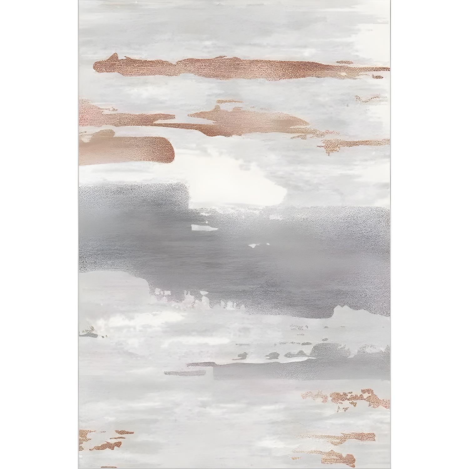 Simplicity Modern Rug Multicolour Abstract Area Carpet Stain Resistant Non-Slip Washable Rug for Great Room