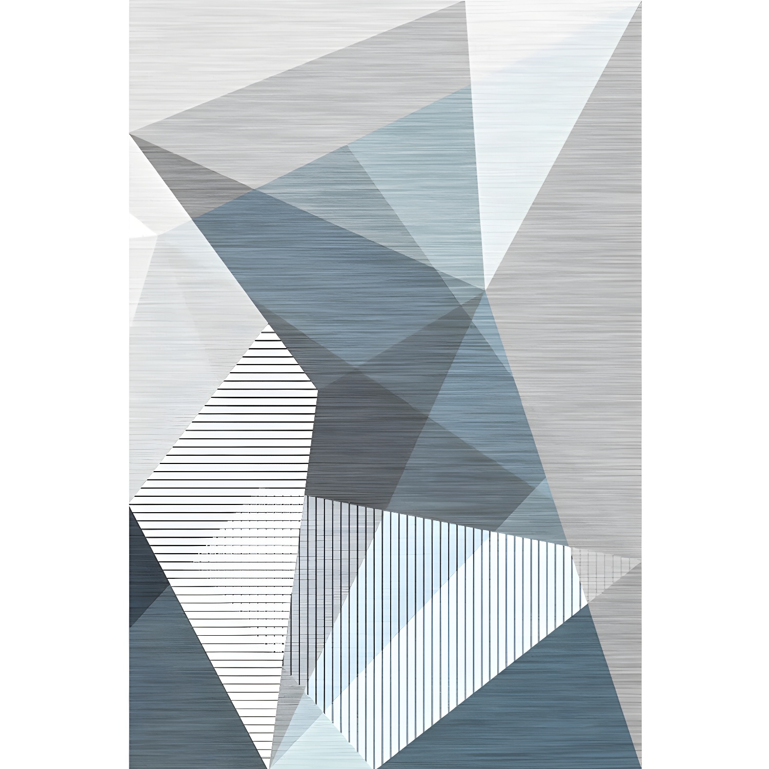 Minimalism 3D Geometric Printed Rug Multicolour Polyester Rug Washable Anti-Slip Backing Stain Resistant Rug for Great Room