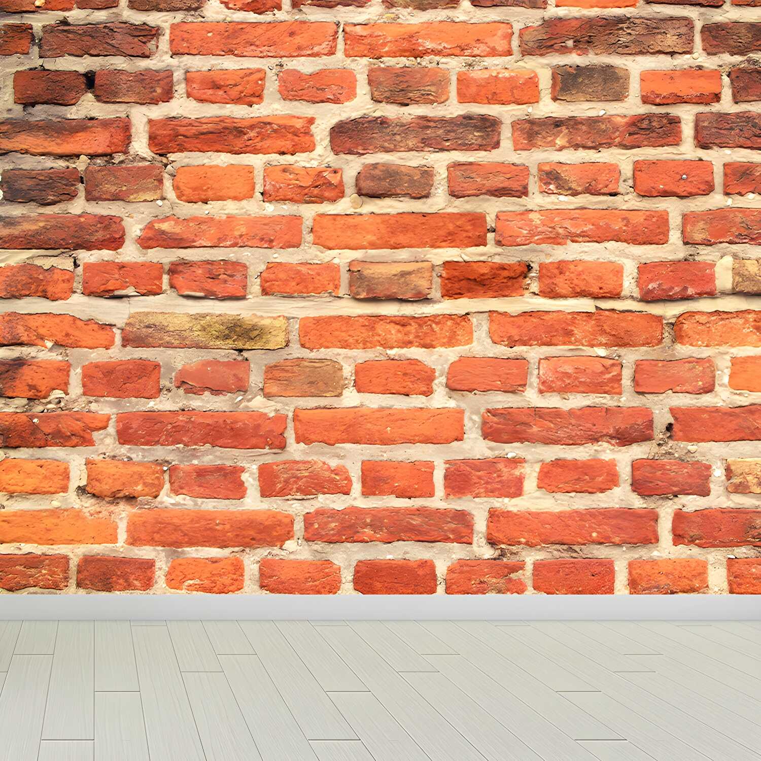 Industrial Style Brick Home Mural Decal Moisture Resistant for Home Decor