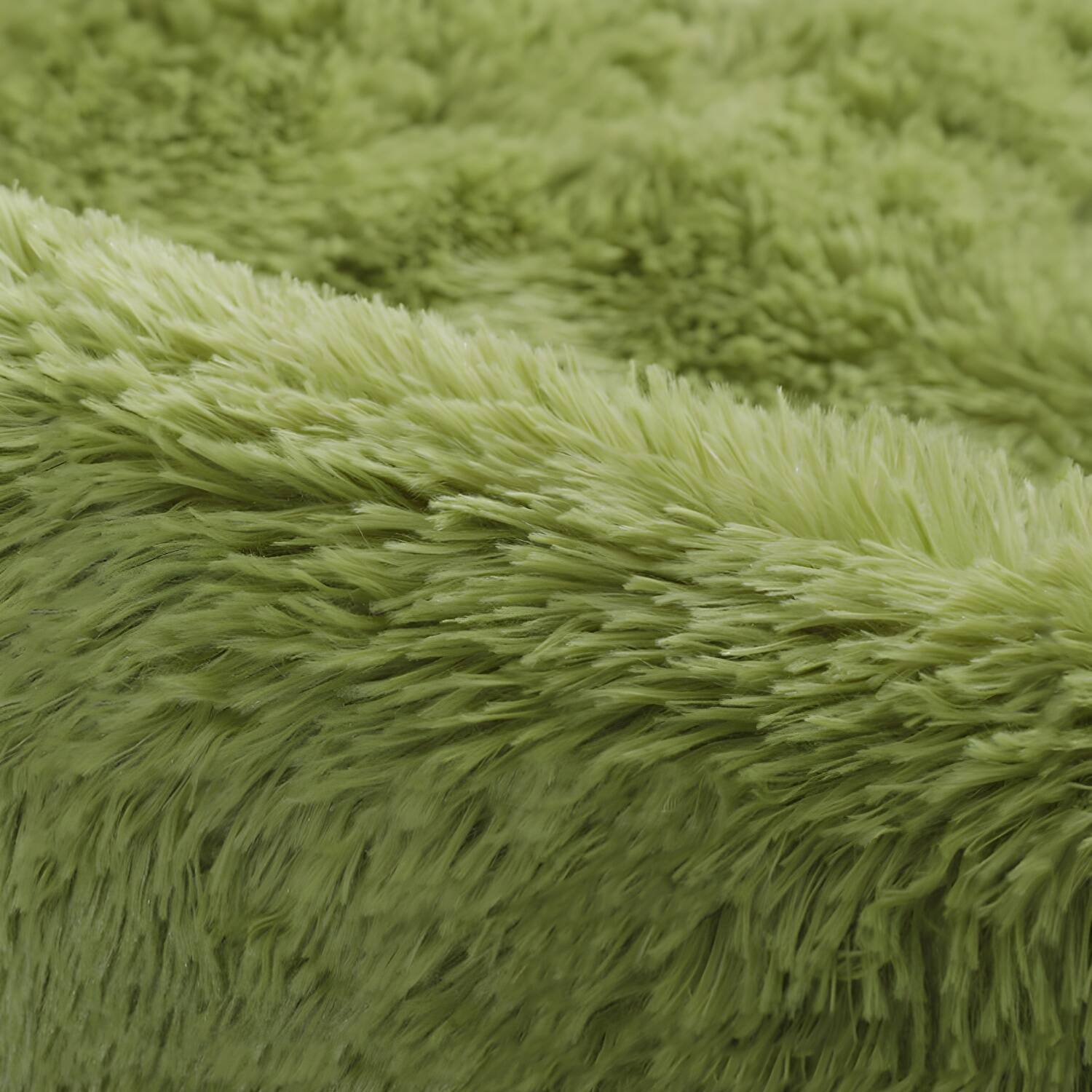 Minimalist Living Room Rug Simple Solid Colour Carpet Polyester Shag Rug with Non-Slip Backing