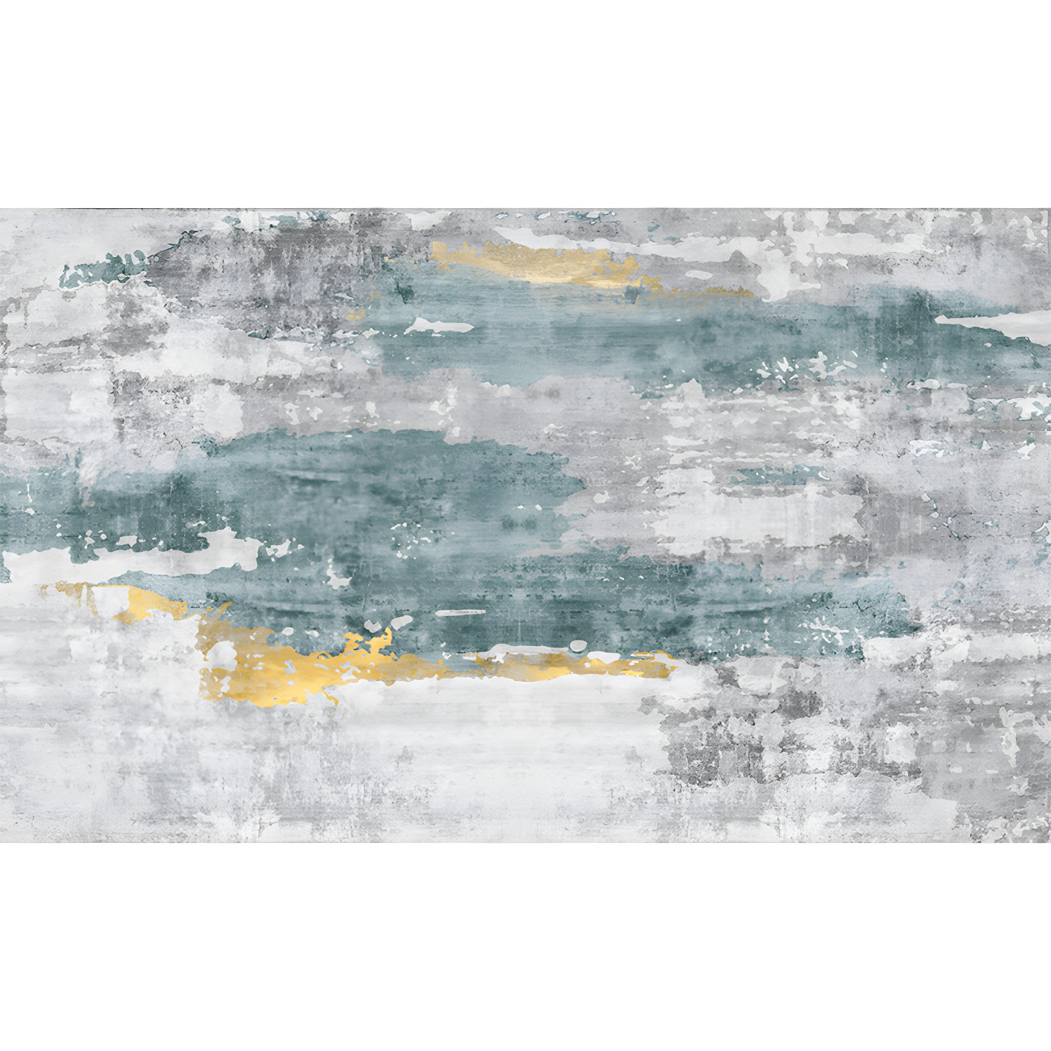 Industrial Rustic Surface Rug Polyester Indoor Carpet Non-Slip Backing Area Rug for Living Room