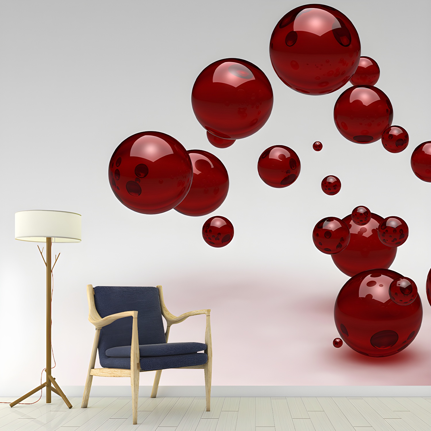Stain Resistant Decorative Murals 3D Illusion Bedroom Wall Murals
