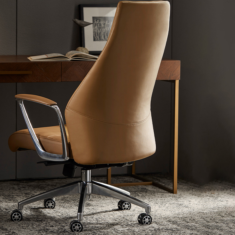 Modern Style Faux Leather Executive Chair Adjustable High Back Office Chair