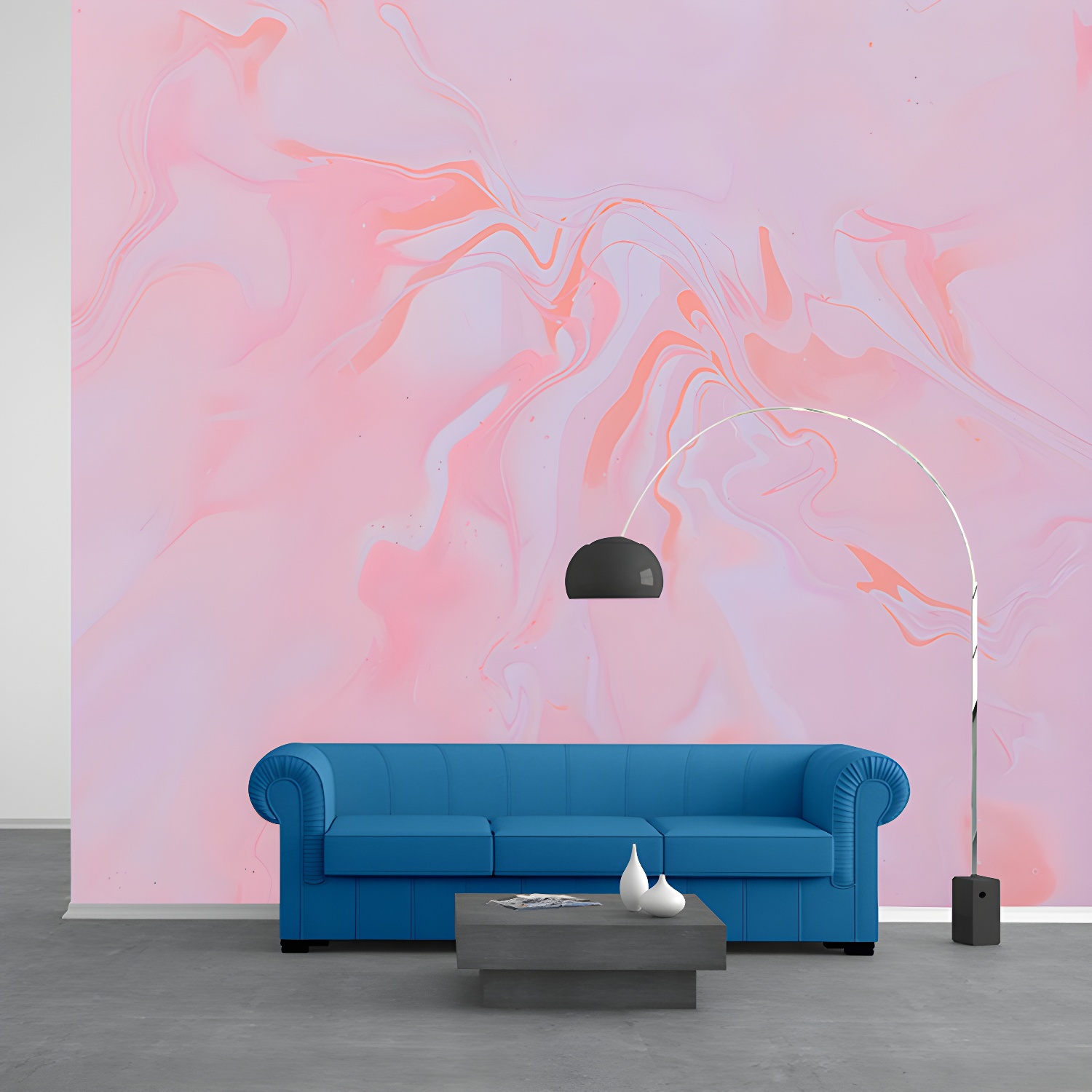 Environmental Wall Mural Wallpaper Watercolour Texture Living Room Wall Mural