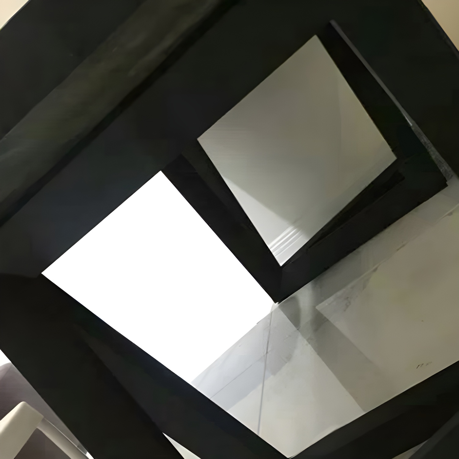 Modern Pine Wood Office Desk Black Rectangular Desk with Wooden Base