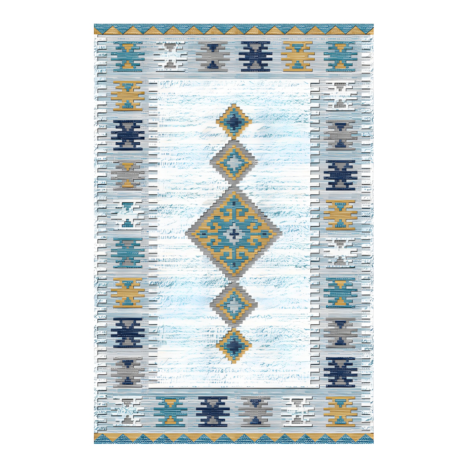 Dark Gray Bohemia Rug Polyester Graphic Rug Stain Resistant Rug for Living Room