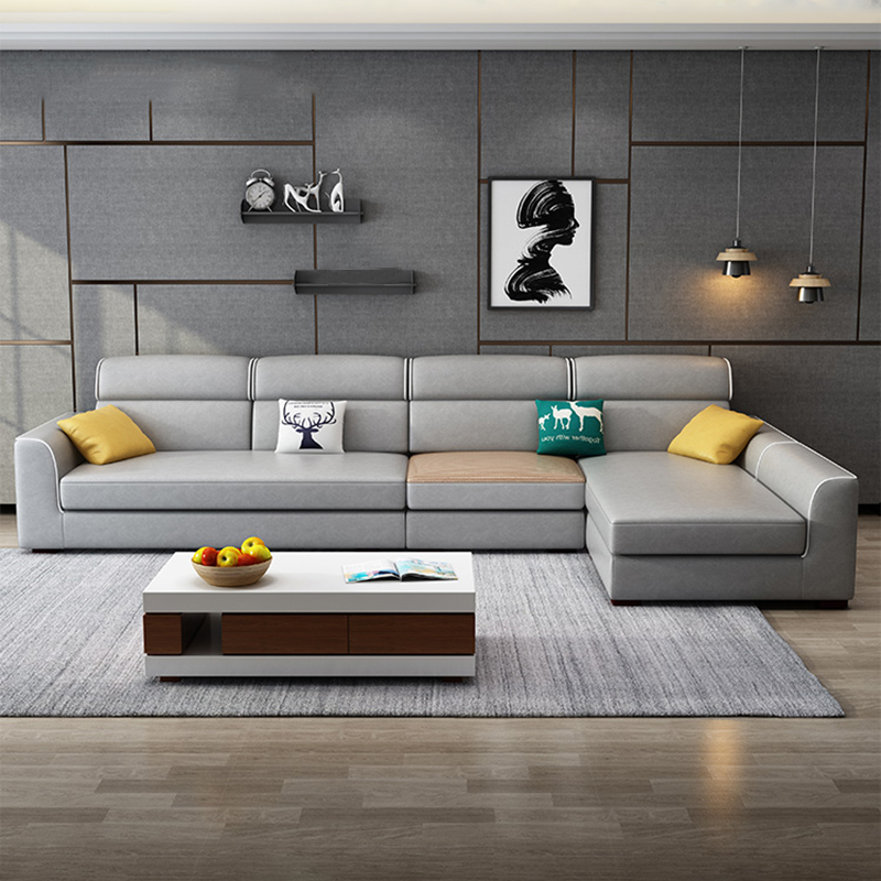 Living Room Modular Sofa Nordic Style Simple Corner Sofa with Armrests