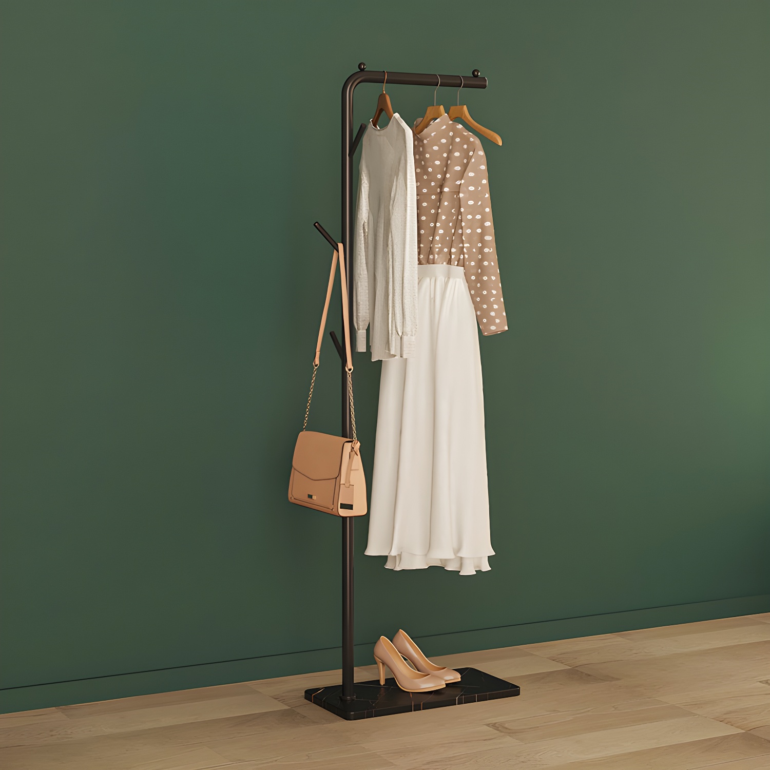 Modern Metal Entry Hall Tree Coat Hooks Coat Rack with Coat Hooks