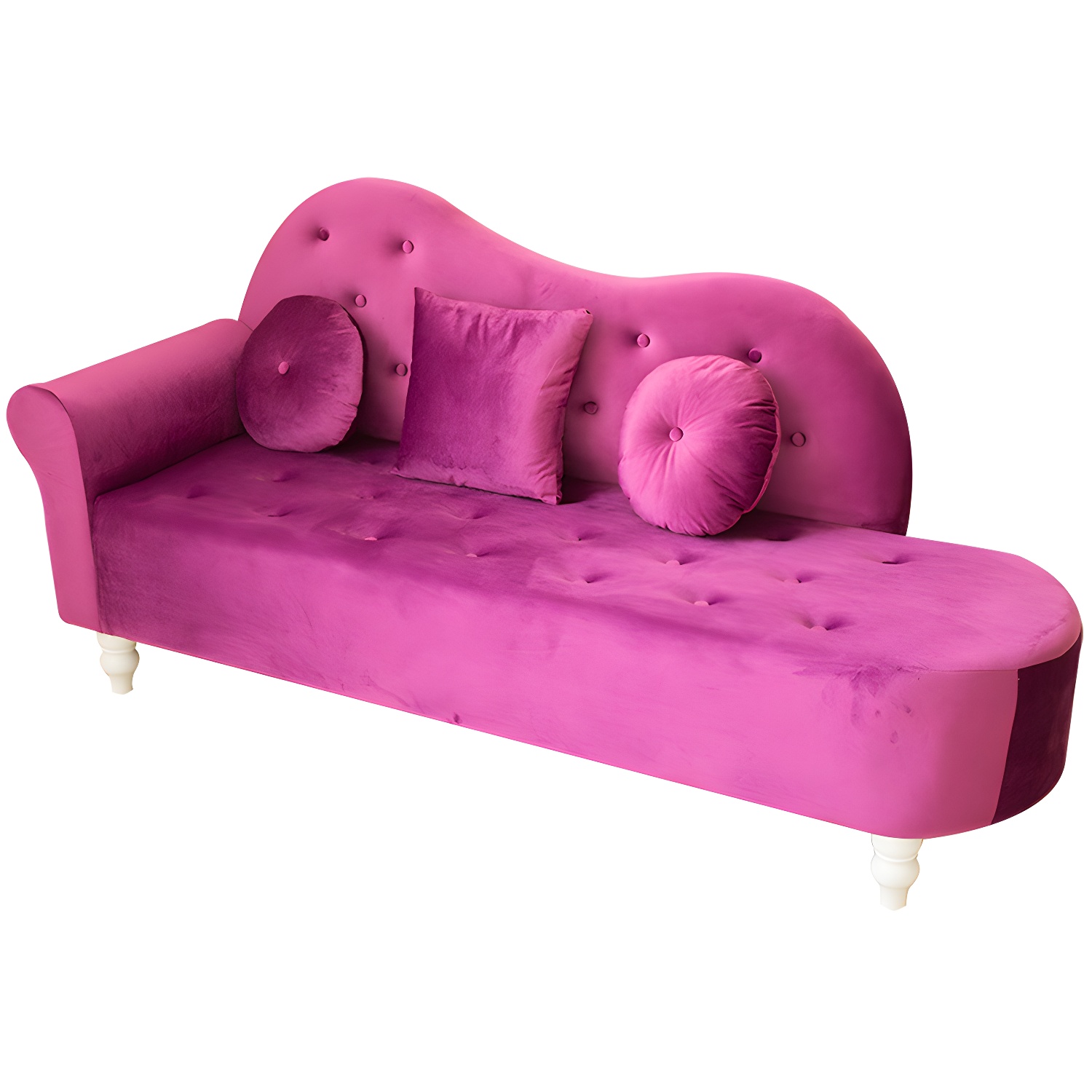 Glam Chaise Lounge Velvet Chaise Lounge Sofa for Living Room