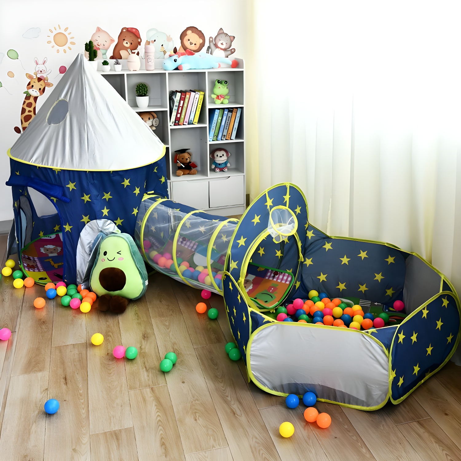 Cloth Tunnels Indoor Boys and Girls Indoor Castle Play Tunnels