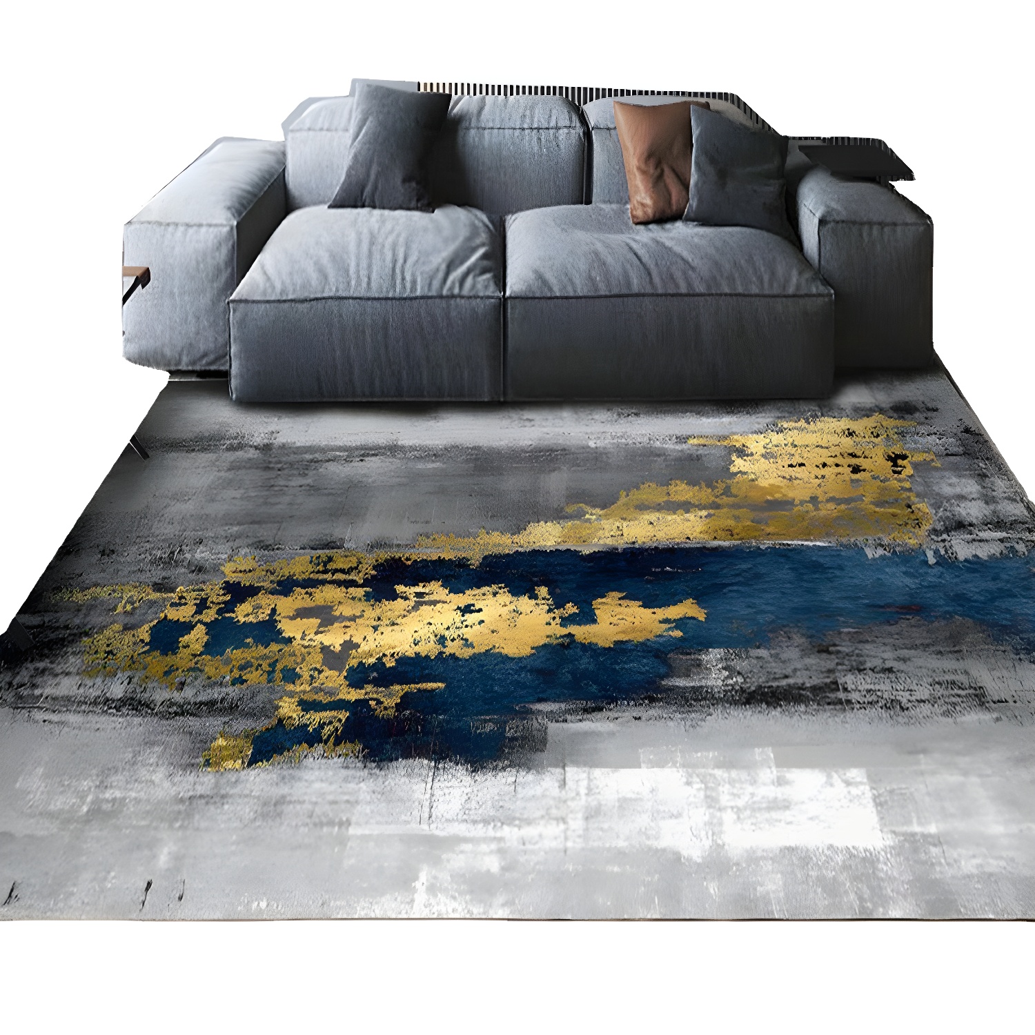 Modern Abstract Rug Indoor Non-slip Area Carpet for Living Room and Bedroom