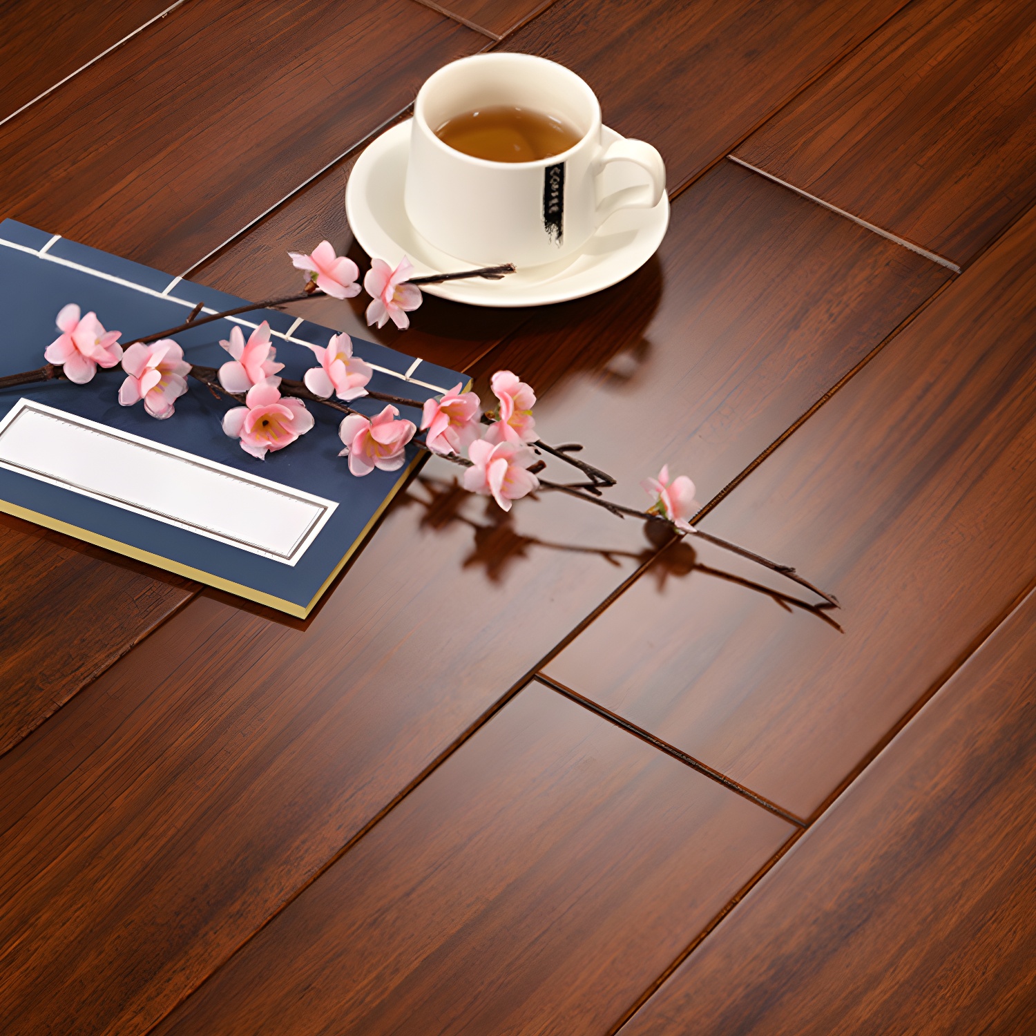 High Gloss Okan Solid Wood Flooring - Scratch and Stain Resistant