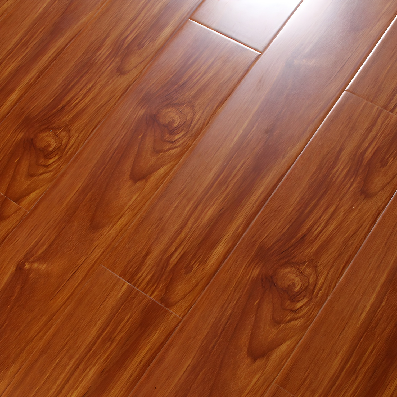 Waterproof Laminate Wood Planks with Click Lock Installation and Scratch Resistant Surface