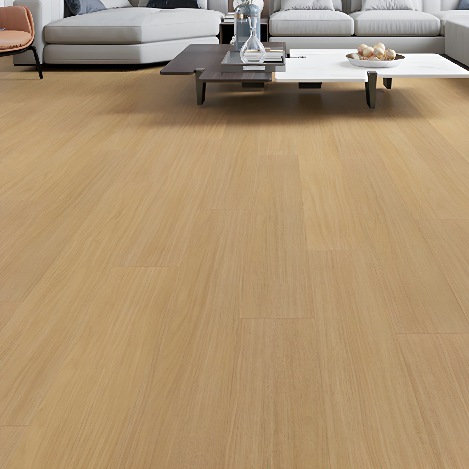 Waterproof Scratch-Resistant Laminate Wood Flooring - Smooth Surface, Stylish Living Space Upgrade