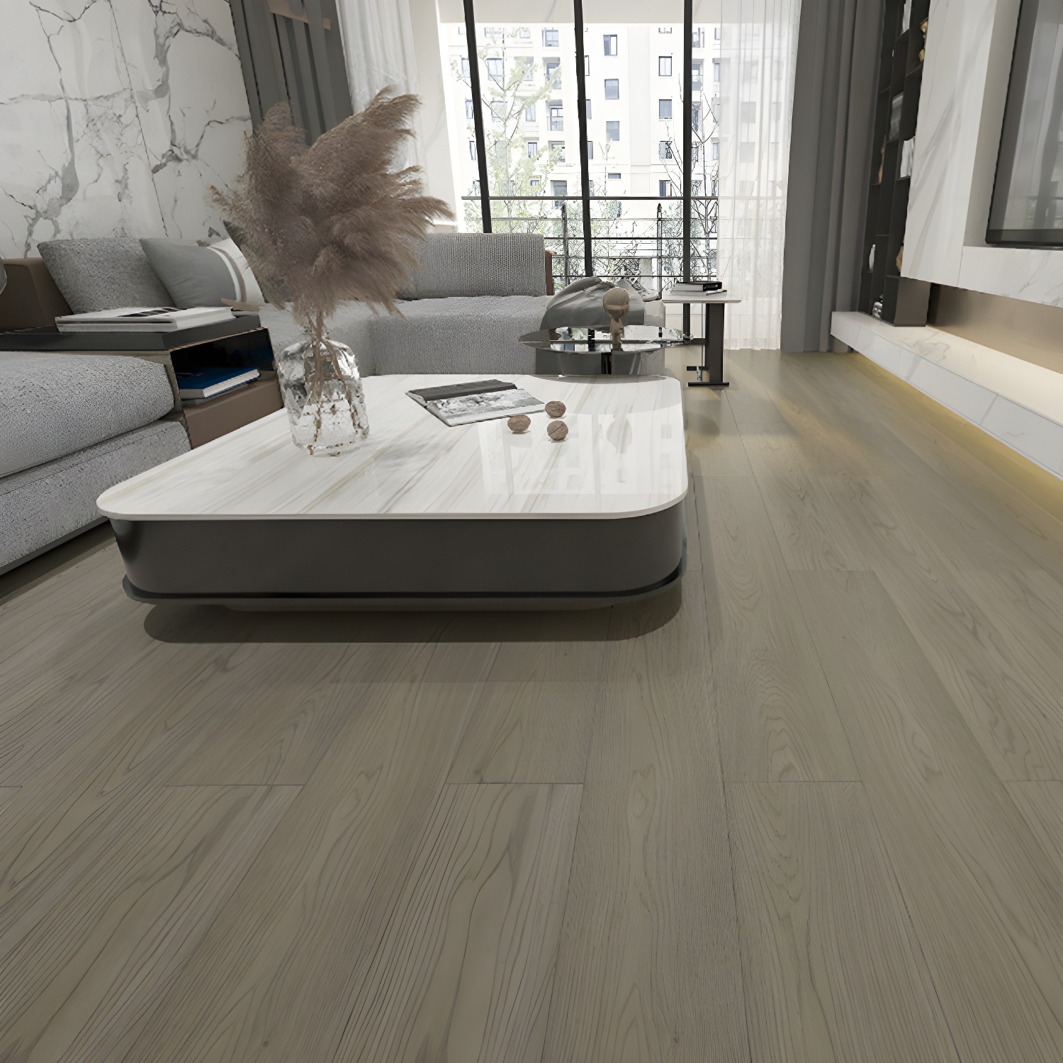 Premium Waterproof Laminate Flooring - Elegant & Low Maintenance Flooring Solution for Living Spaces
