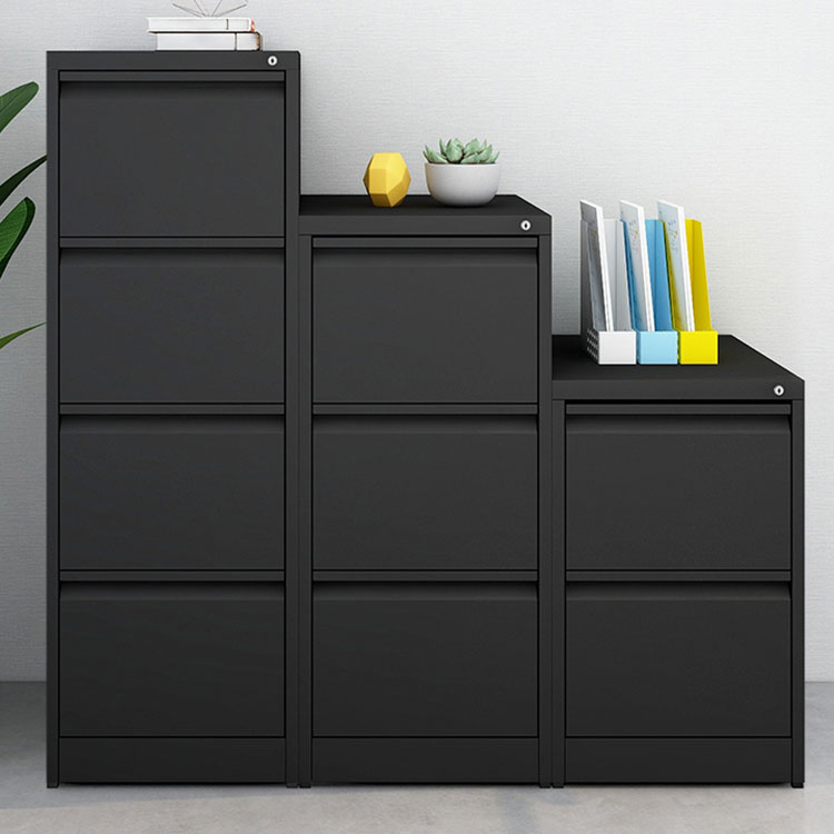 Modern Steel Vertical Filing Cabinet with Drawers, Full Assembly Needed, Large Size (46cm x 62cm)