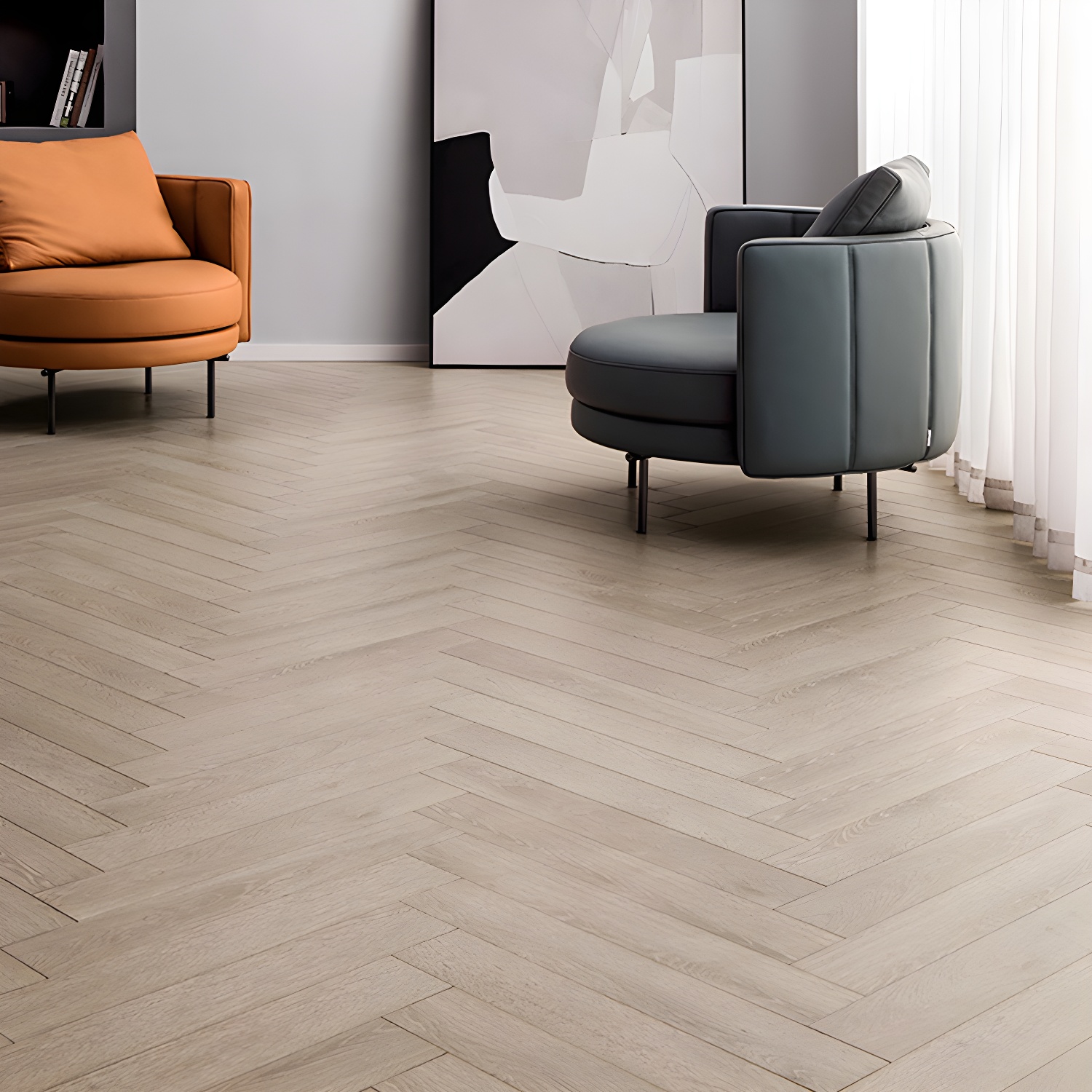 Scratch Resistant Laminate Wood Planks - Waterproof Flooring for Stunning Living Spaces