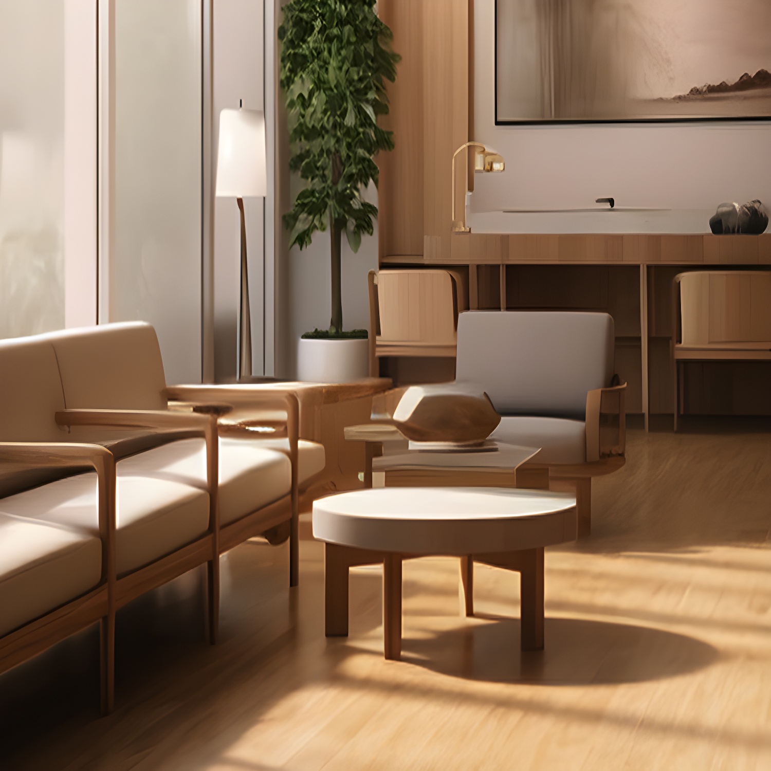 Elegant and Timeless Laminate Wood Planks - Low Gloss with Wire Brushed Texture