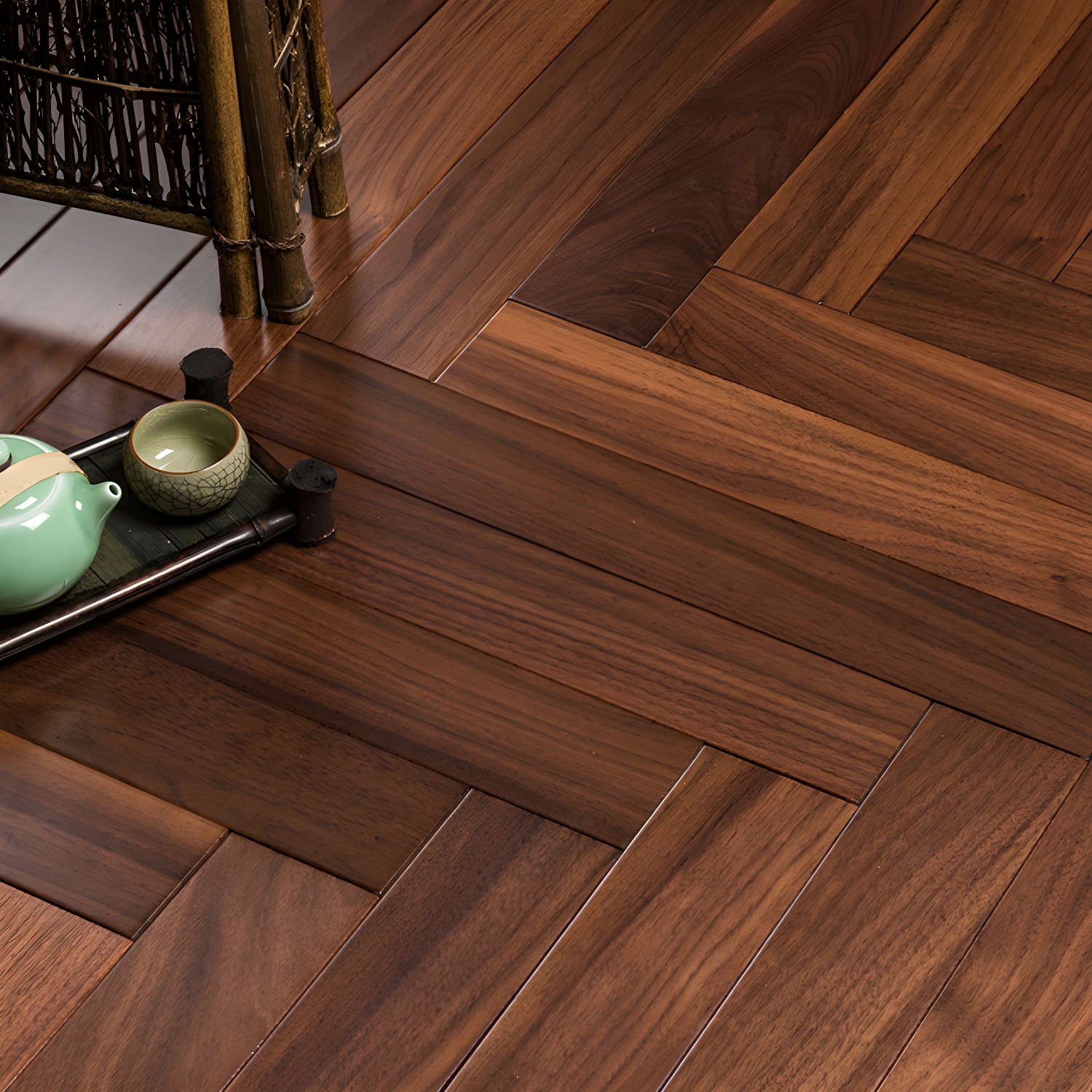 Premium Sale Square Edge Tongue and Groove Walnut Solid Wood Hardwood Flooring