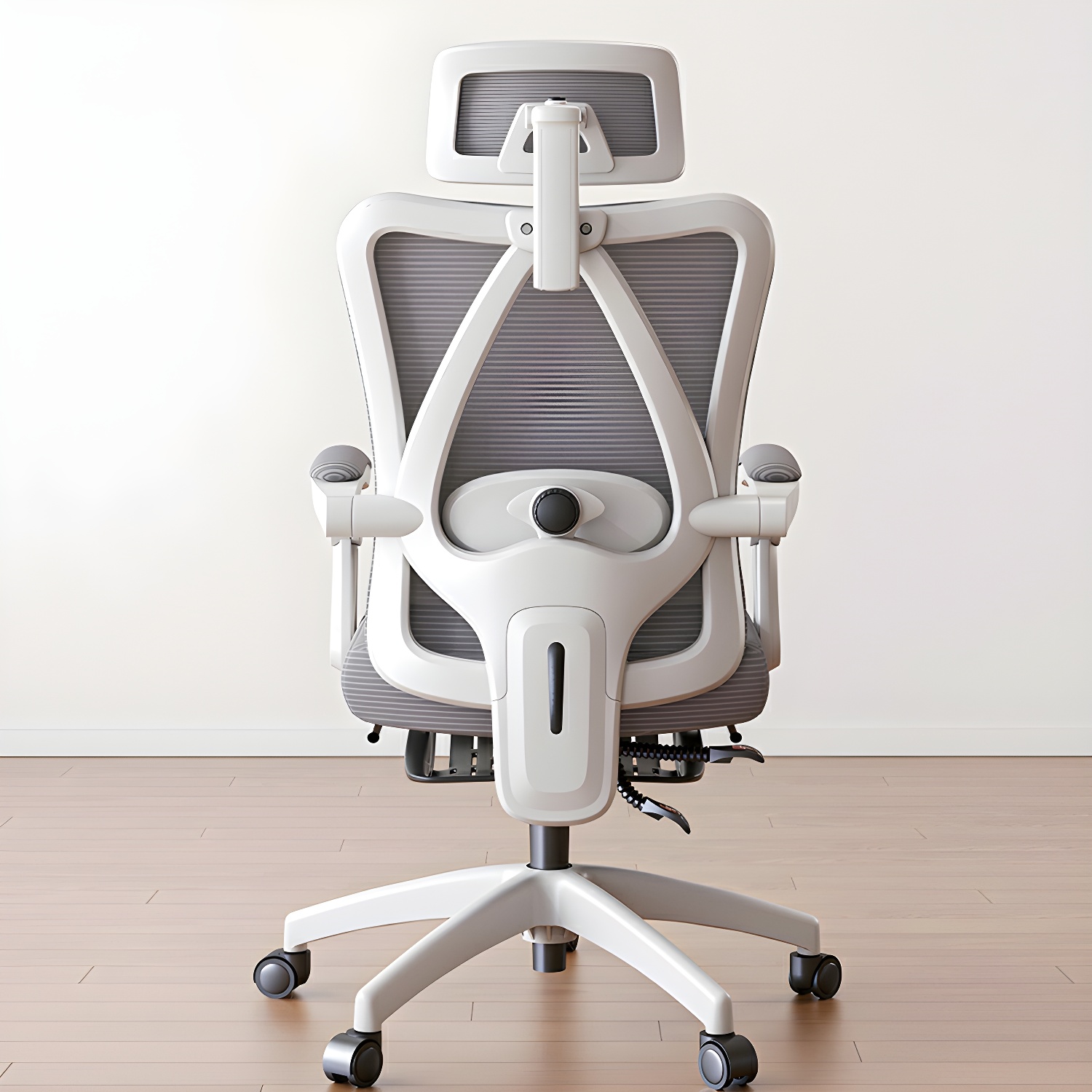High-Back Ergonomic Mesh Task Chair with Lumbar Support and Casters