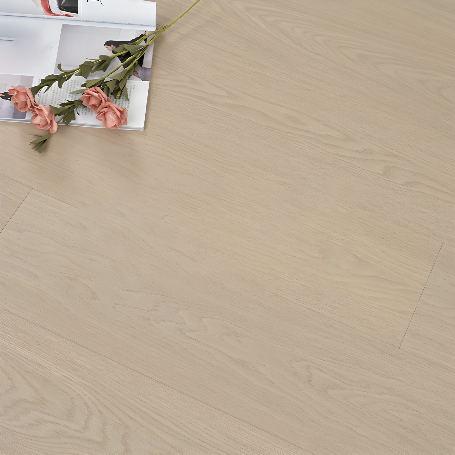 Classy Low Gloss Laminate Tile Flooring - Smooth Surface with Scratch Resistant Feature