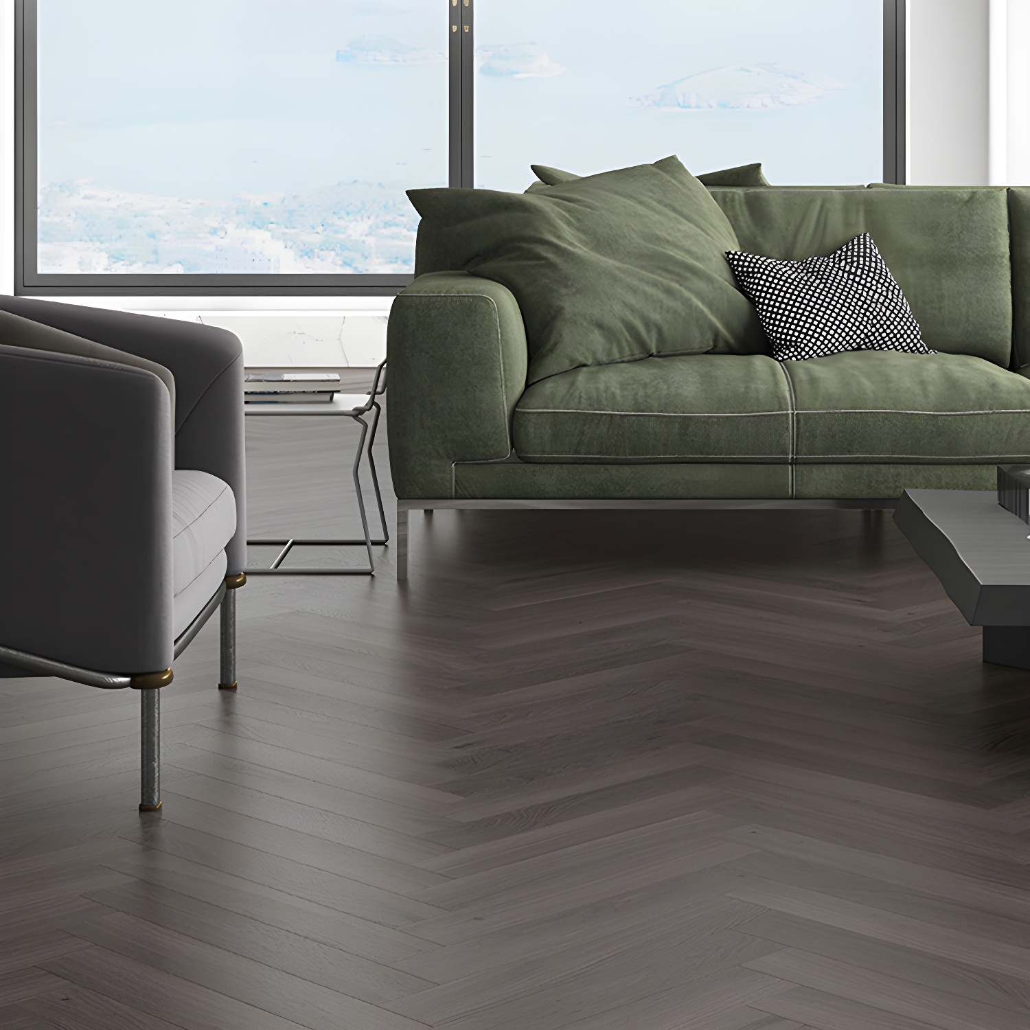 Waterproof 12mm Laminate Wood Planks - Scratch Resistant Flooring for Living Space