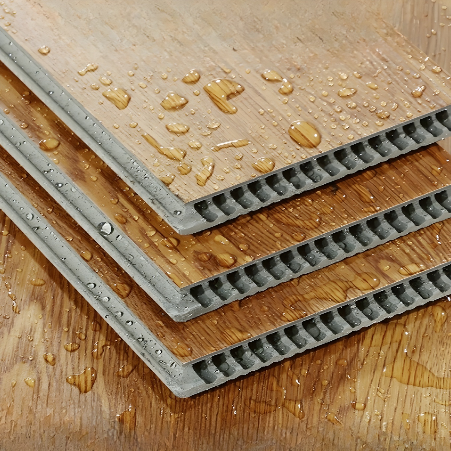 Waterproof High-Density Laminate Flooring - Smooth Texture, Scratch and Slip Resistant