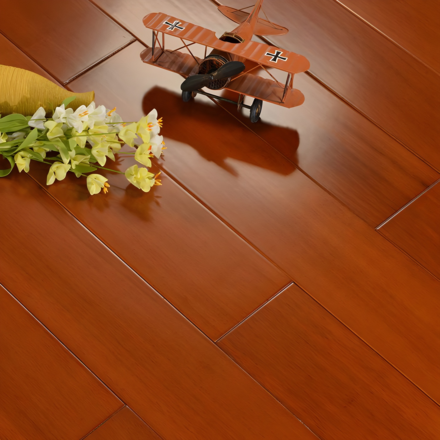 Waterproof and Scratch-Resistant Medium Wood Solid Hardwood Flooring