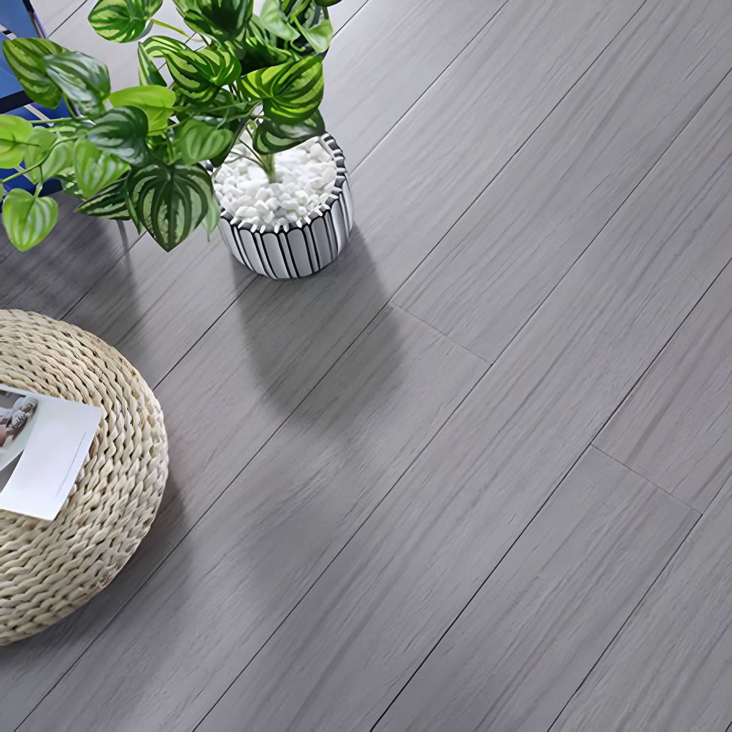 Medium Wood Tone Waterproof & Scratch Resistant Okan Solid Wood Hardwood Flooring