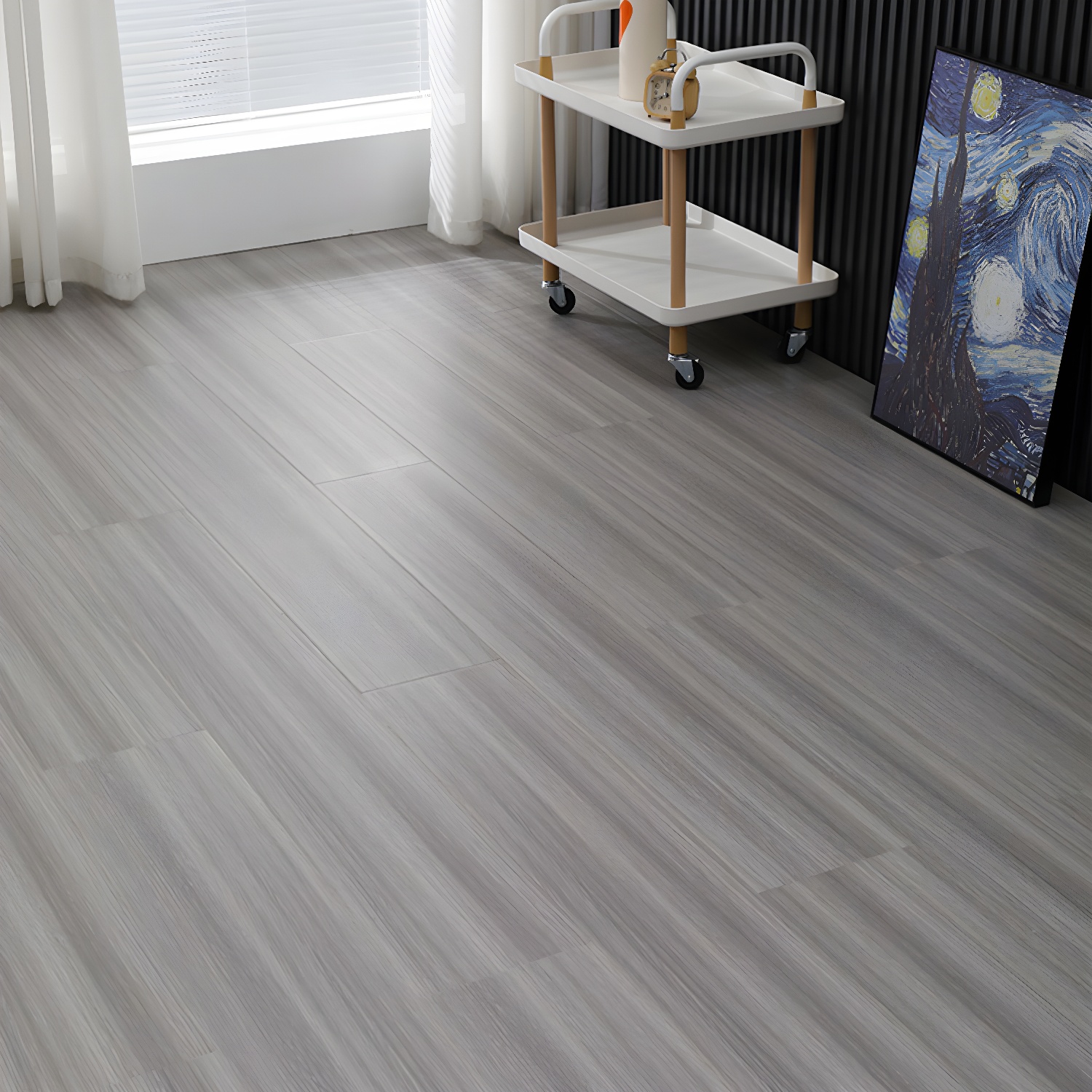 Modern and Durable Laminate Wood Planks - Scratch Resistant Flooring for Your Living Space