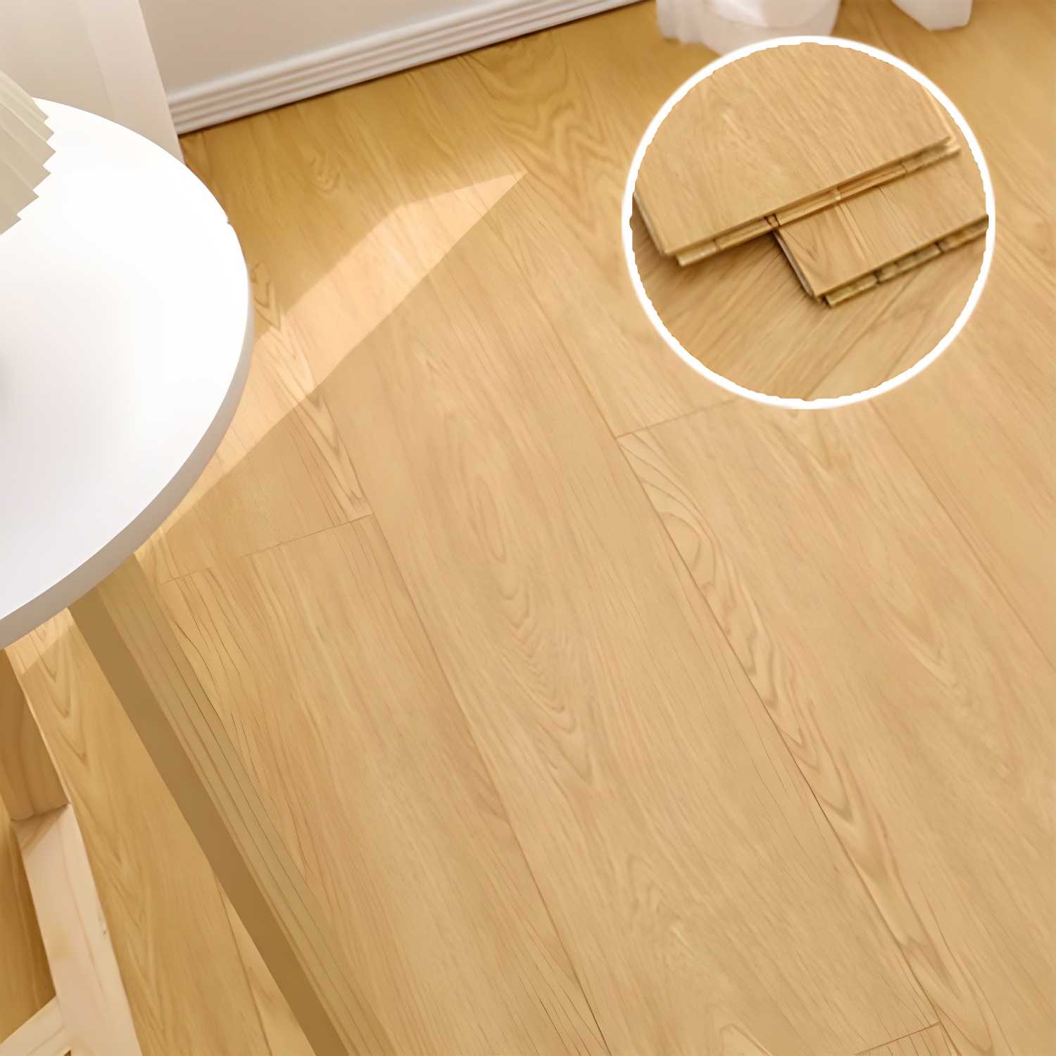 Versatile and Chic Eucalyptus Solid Wood Click-Lock Flooring