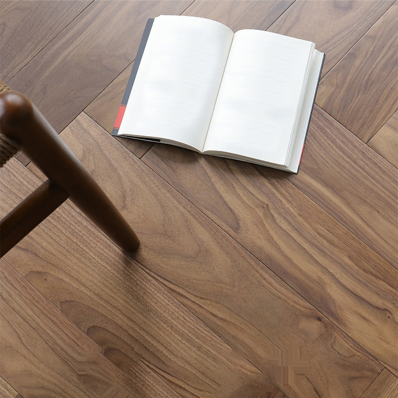 Dark Wood Walnut Parquet Solid Wood Click-Lock Hardwood Flooring