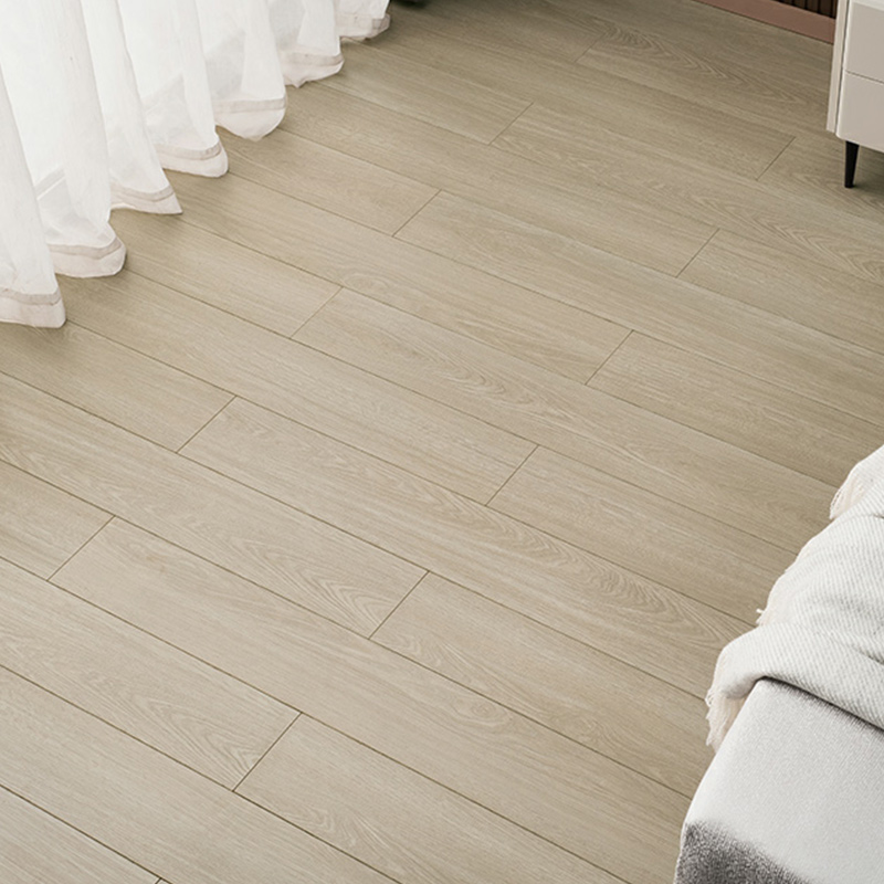 Waterproof Medium Wood Laminate Flooring - Scratch Resistant HDF Planks with Low Gloss Finish