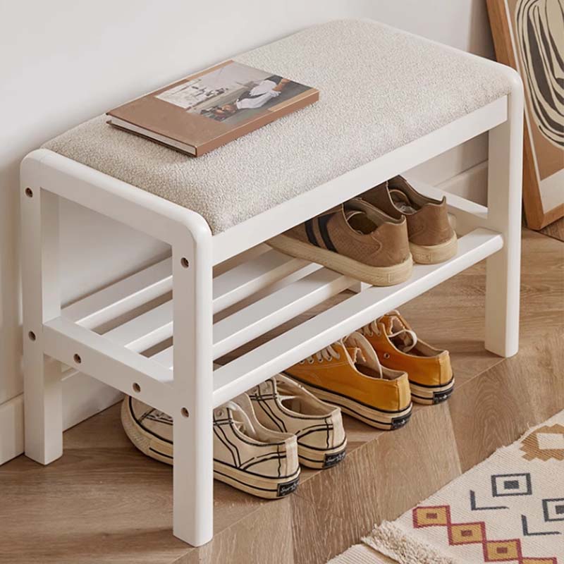 〆1/31 WHITE_WOOD_BENCH #1 Wood Bench White Distressed | Furniture Dash
