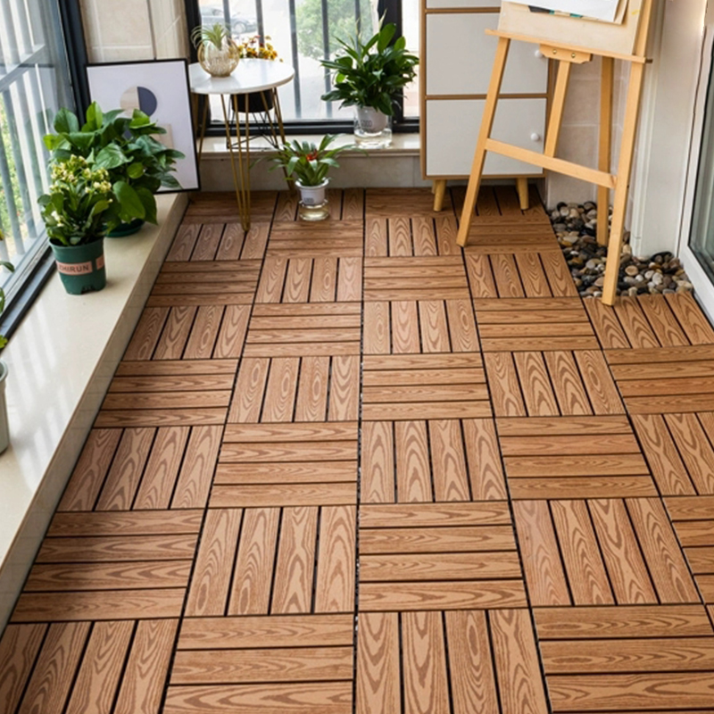 Damage Resistant Medium-Tone Matte Finish Hardwood Flooring with Modern Clip-N-Lock Installation